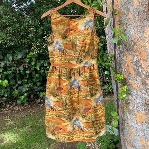 Desert 🏜 Cactus 🌵 Print Sheath Dress
